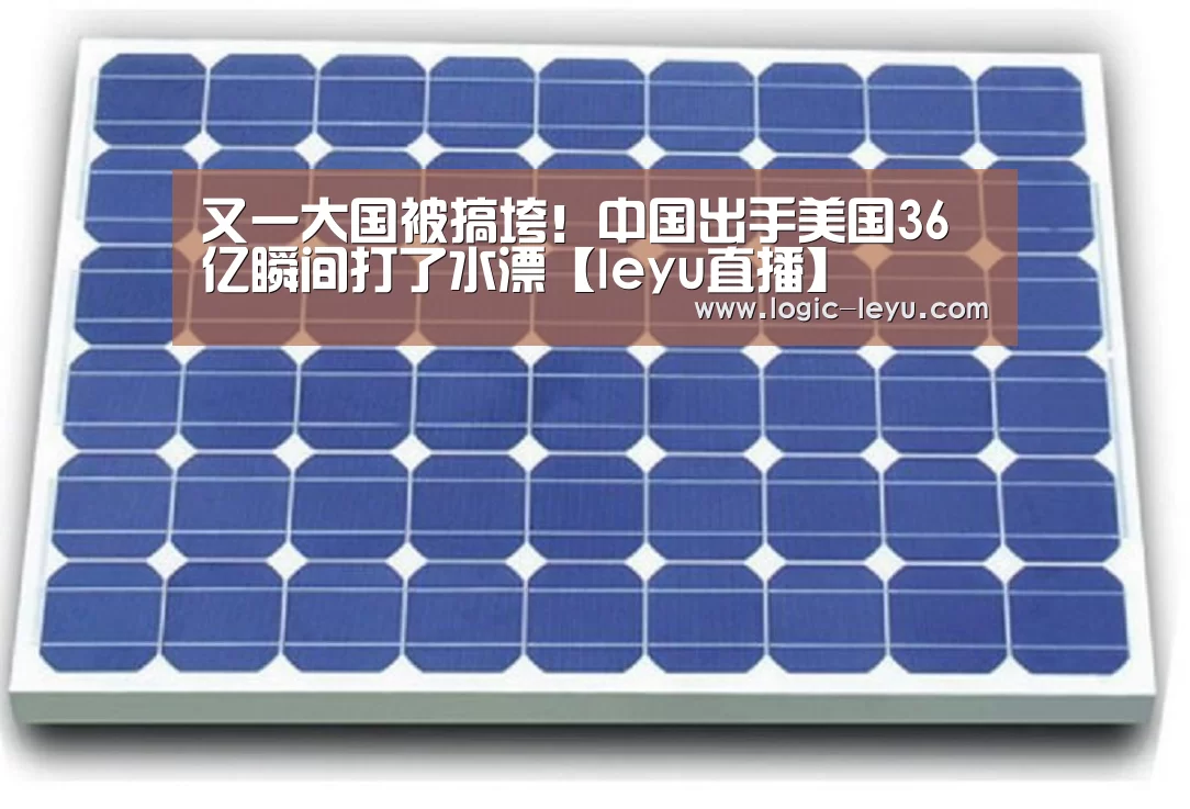 又一大国被搞垮!中国出手美国36亿瞬间打了水漂【leyu直播】(图1) 乐鱼电竞
